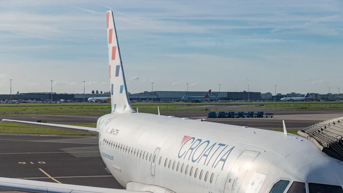Na snímke lietadlo spoločnosti Croatia Airlines.