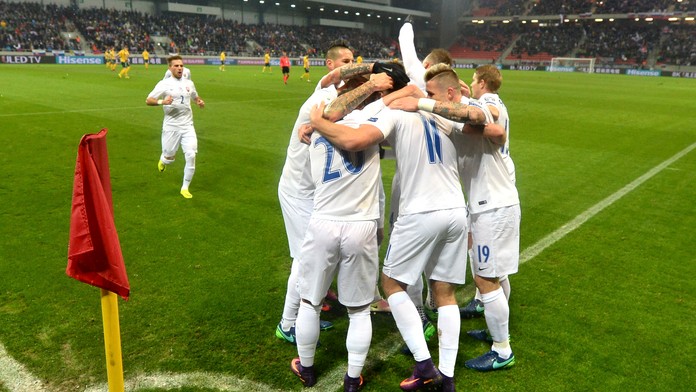 Snímka zo zápasu Slovensko - Litva