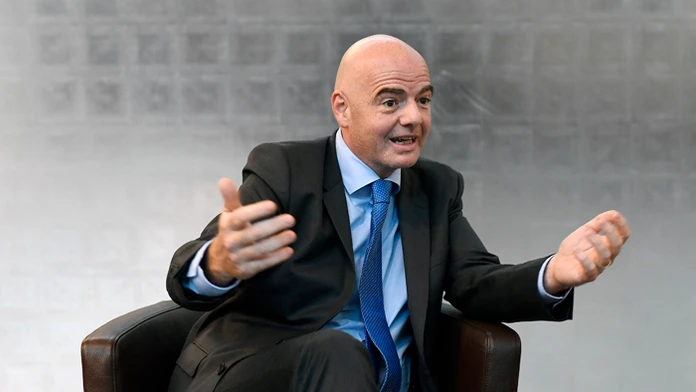 Prezident Medzinárodnej futbalovej federácie FIFA Gianni Infantino.