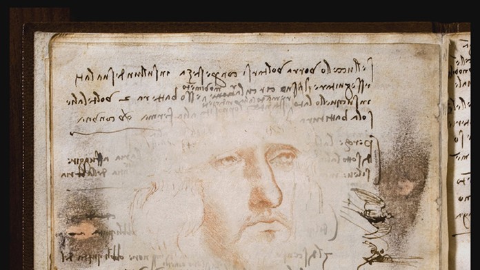 Kresba Leonarda da Vinciho zakrývaná textom je pravdepodobne jeho jediným autoportrétom z mladosti.