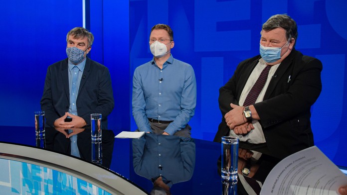 R. Kollár, P. Visolajský, V. Krčméry v Na telo plus.