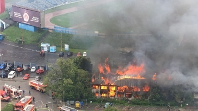 Požiar v bratislavskom Novom meste.