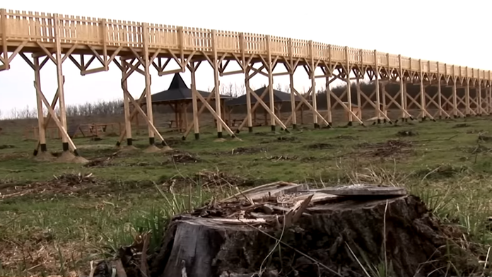 VIDEO: Starosta v Maďarsku z dotácie EÚ postavil chodník v korunách stromov. Za obeť padol celý les