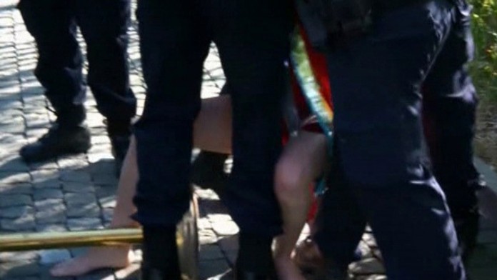 Femen vo Švajčiarsku.