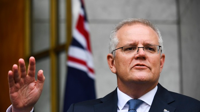 Austrálsky premiér Scott Morrison.