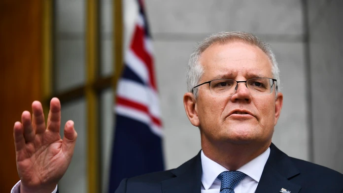 Austrálsky premiér Scott Morrison.