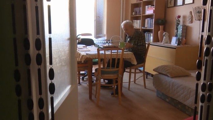 Thomas Greiss z NY Islanders proti Winnipegu.