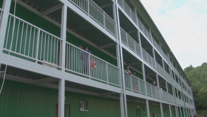 Nový bytovka pre Rómov vo Svidníku.