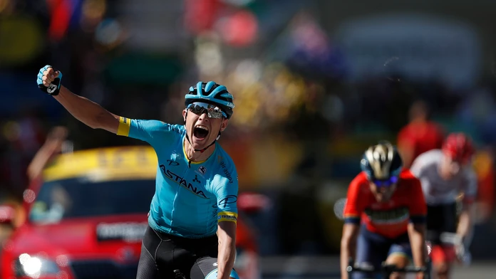 Magnus Cort Nielsen finišuje prvý v 15. etape Tour de France.