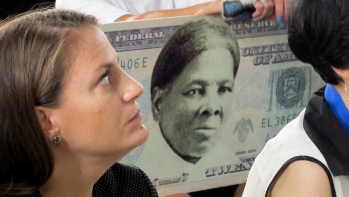 Afroamerická abolicionistka a filantropka Harriet Tubmanová.