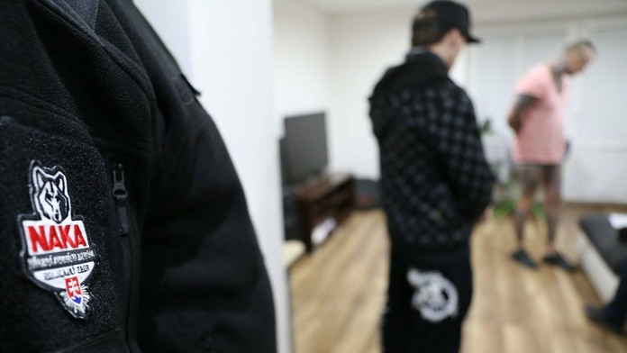 Policajný zásah NAKA v Dunajskej Strede.