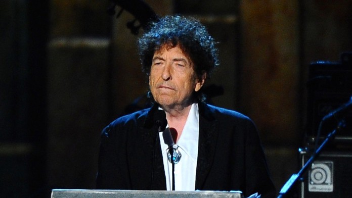 Bob Dylan na archívnej snímke.