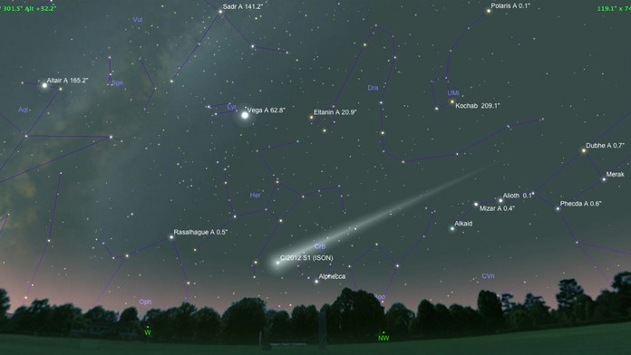 Kométa Ison na oblohe