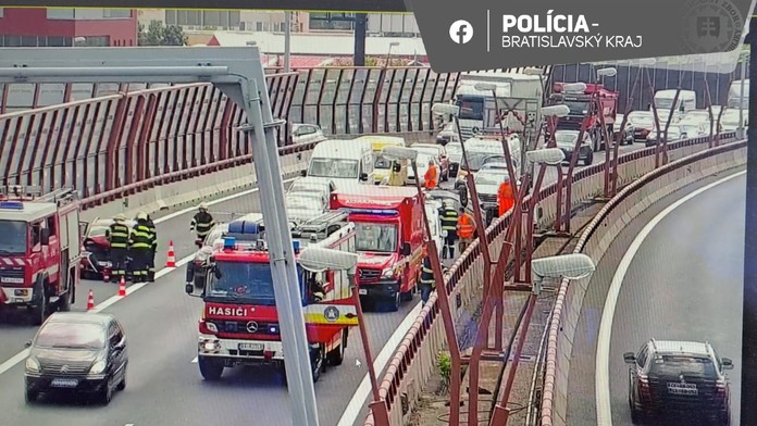 Nehoda na D1 v Bratislave