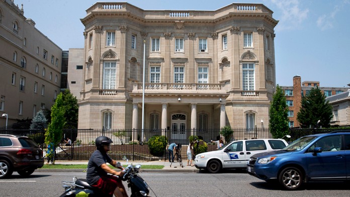 Budova kubánskej ambasády vo Washingtone.