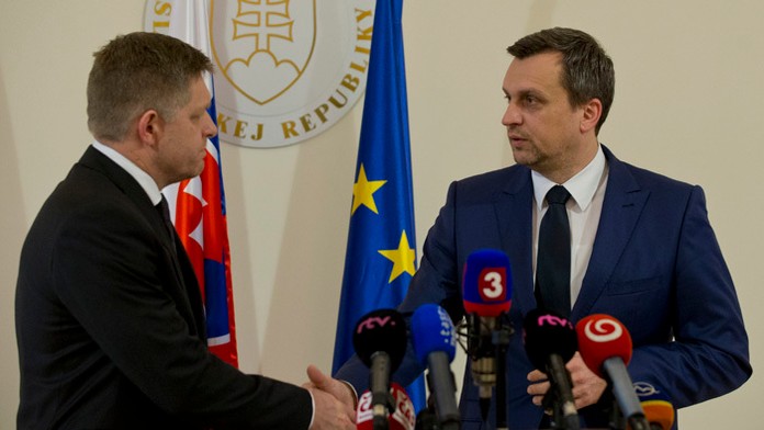 Robert Fico a Andrej Danko.