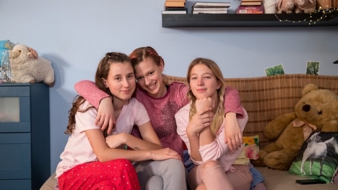 Herečky Anežka Pithartová, Tereza Těžká a Sabina Dlouhá.