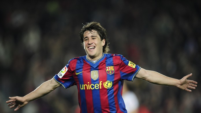 Bojan Krkič na archívnej snímke v drese Barcelony.