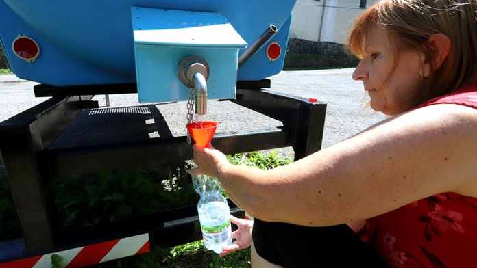 V časti Banskej Štiavnice Banky vyschli studne.