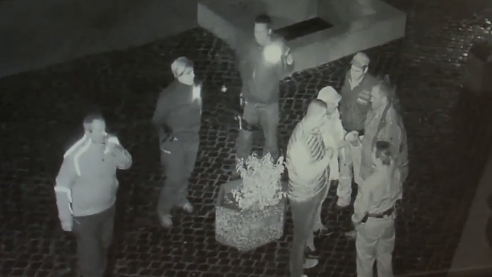 Zábery z kamery mestskej polície v Komárne