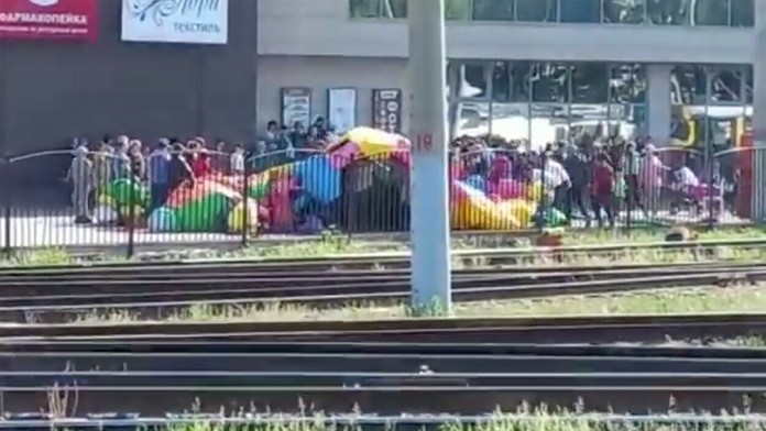 Výbuch nafukovacieho hradu v Rusku