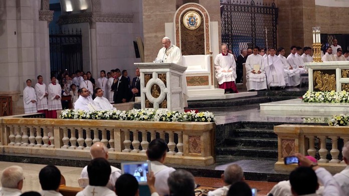 Pápež František na Filipínach.