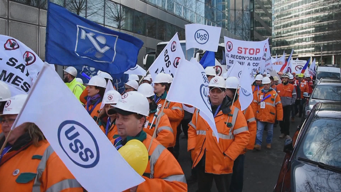 Strajk zamestnancov US Steel Košice