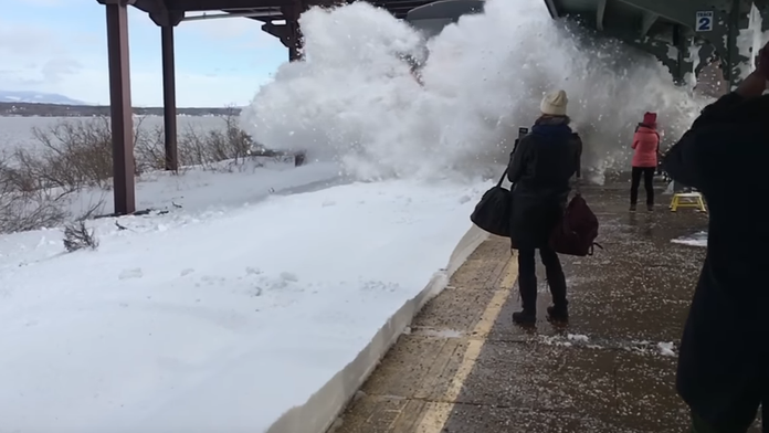 Dramatický moment na kamere. 