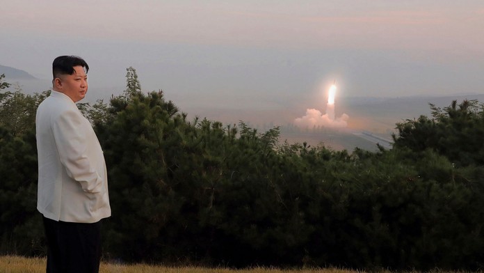 Na snímke severokórejský vodca Kim Čong-un.