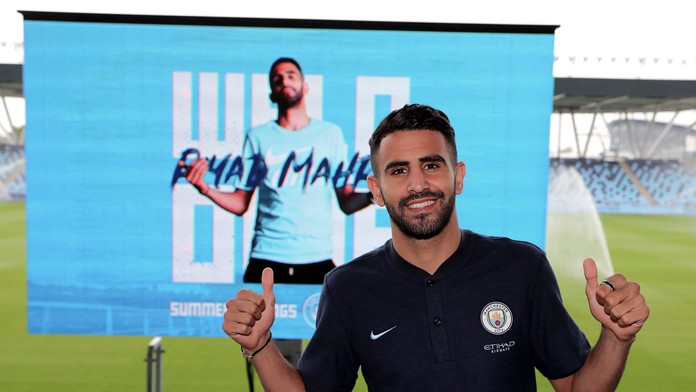 Riyad Mahrez po prestupe do Manchestru City.