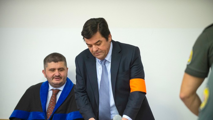 Michal Mandzák a Marek Para na pojednávaní.