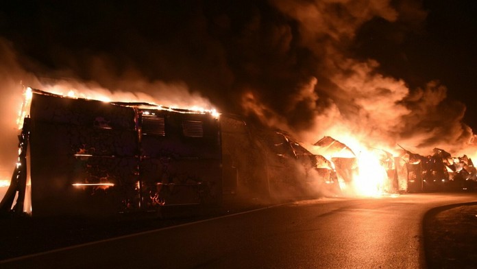 Požiar v Mladej Boleslave.