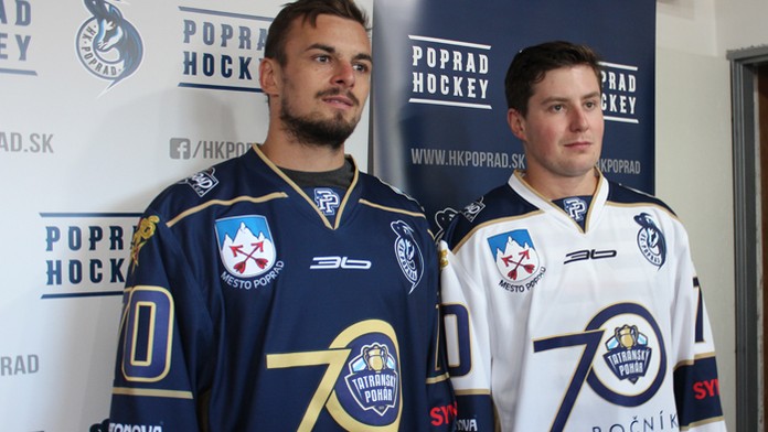 Útočníci Popradu - Michael Vandas (vľavo) a  Samuel Mlynarovič. 