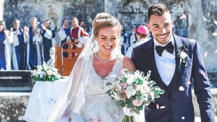 Miguel s Andreiou počas ich svadby.