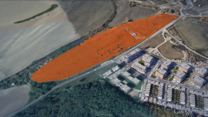 Azbest merali v lokalite na štyroch miestach.