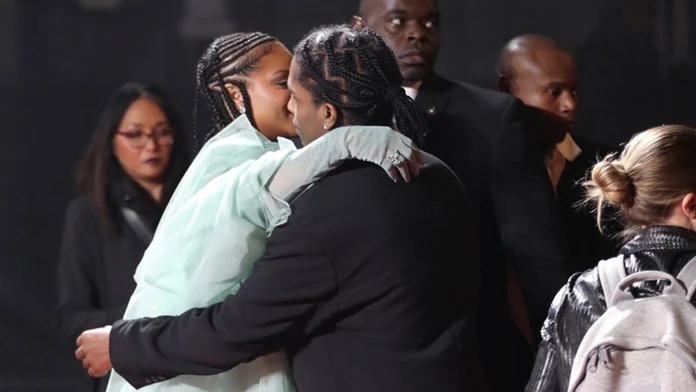 Rihanna a ASAP Rocky na The Fashion Awards v Londýne v roku 2019