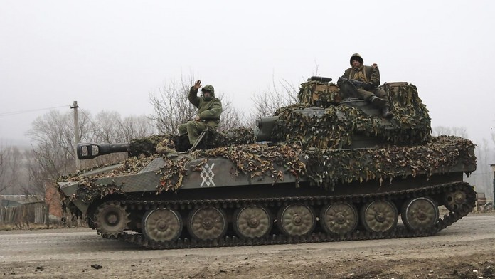 Ruský tank v Kurskej oblasti