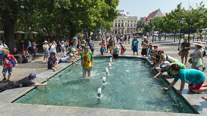 Horúce leto v Bratislave.
