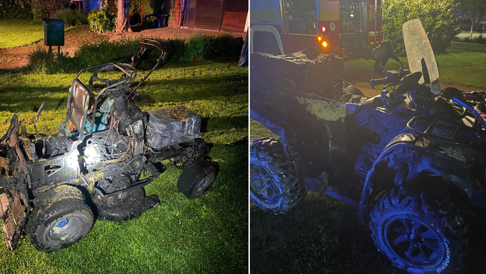 V garáži rodinného domu pri Piešťanoch horela elektrická kosačka. Vznietila sa počas nabíjania