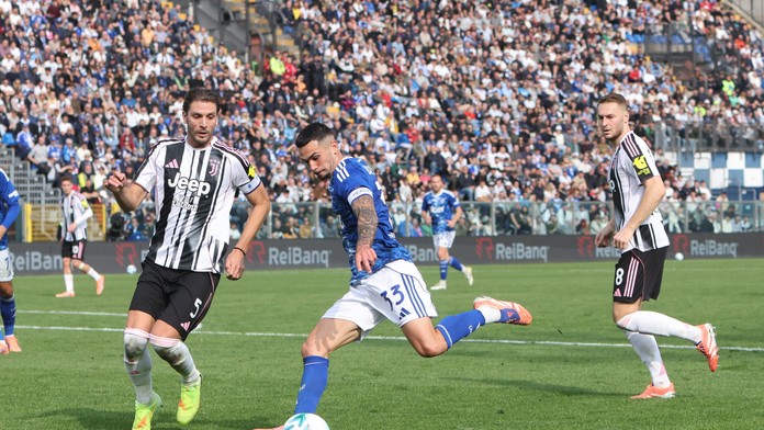 Hráči Juventusu v zápase s Comom