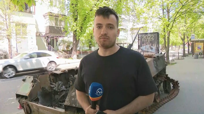 Pred živým vstupom TV Markíza zneli v Kyjeve sirény, domáci si z nich už veľkú hlavu nerobia