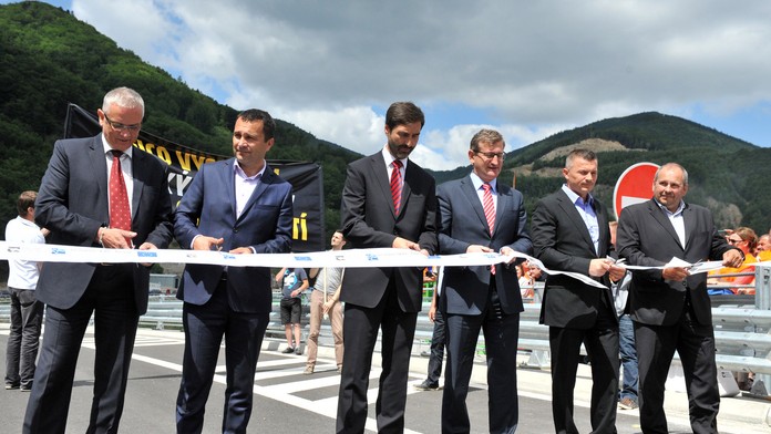 Slávnostné otvorenie diaľničného úseku diaľnice D1 Dubná Skala - Turany