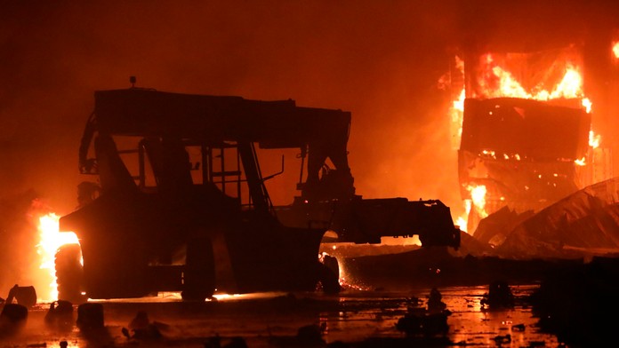 Obrovský požiar v Bagladéši 