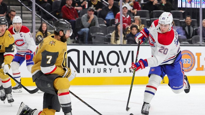 Slafkovský počas hry.