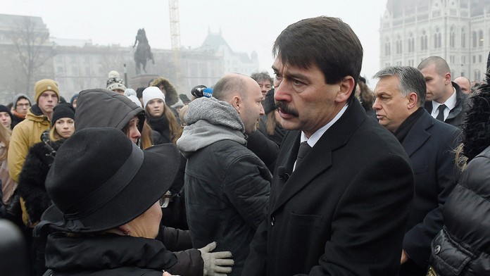 Maďarský prezdient János Áder. 