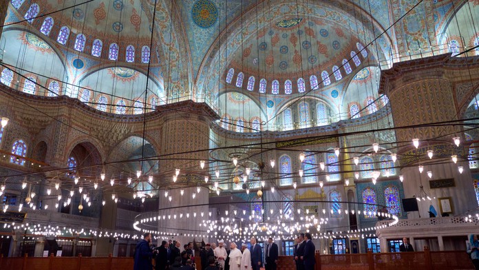 Tichá návšteva. Pápež navštívil istanbulskú Modrú mešitu