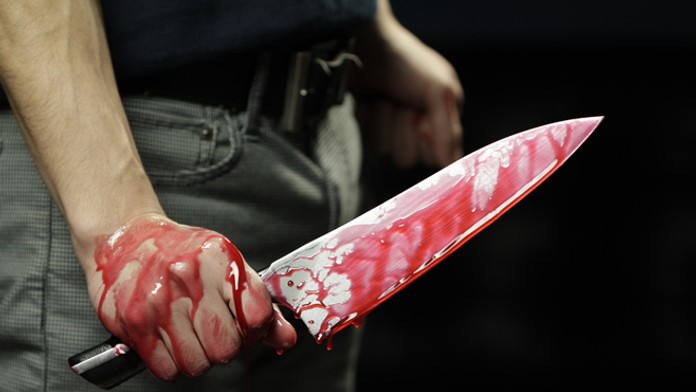 Utok nožom - ilustračná snímka.