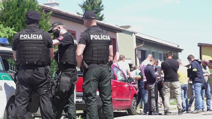 Záber ulice, kde došlo k vražde.