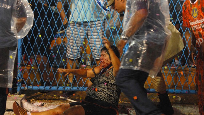 Nehoda na karnevale v Rio de Janeiro. 