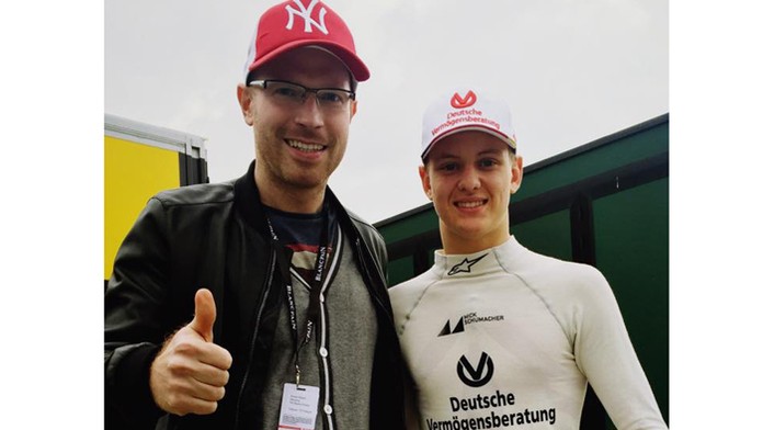 Števo Eisele s Mickom Schumacherom.